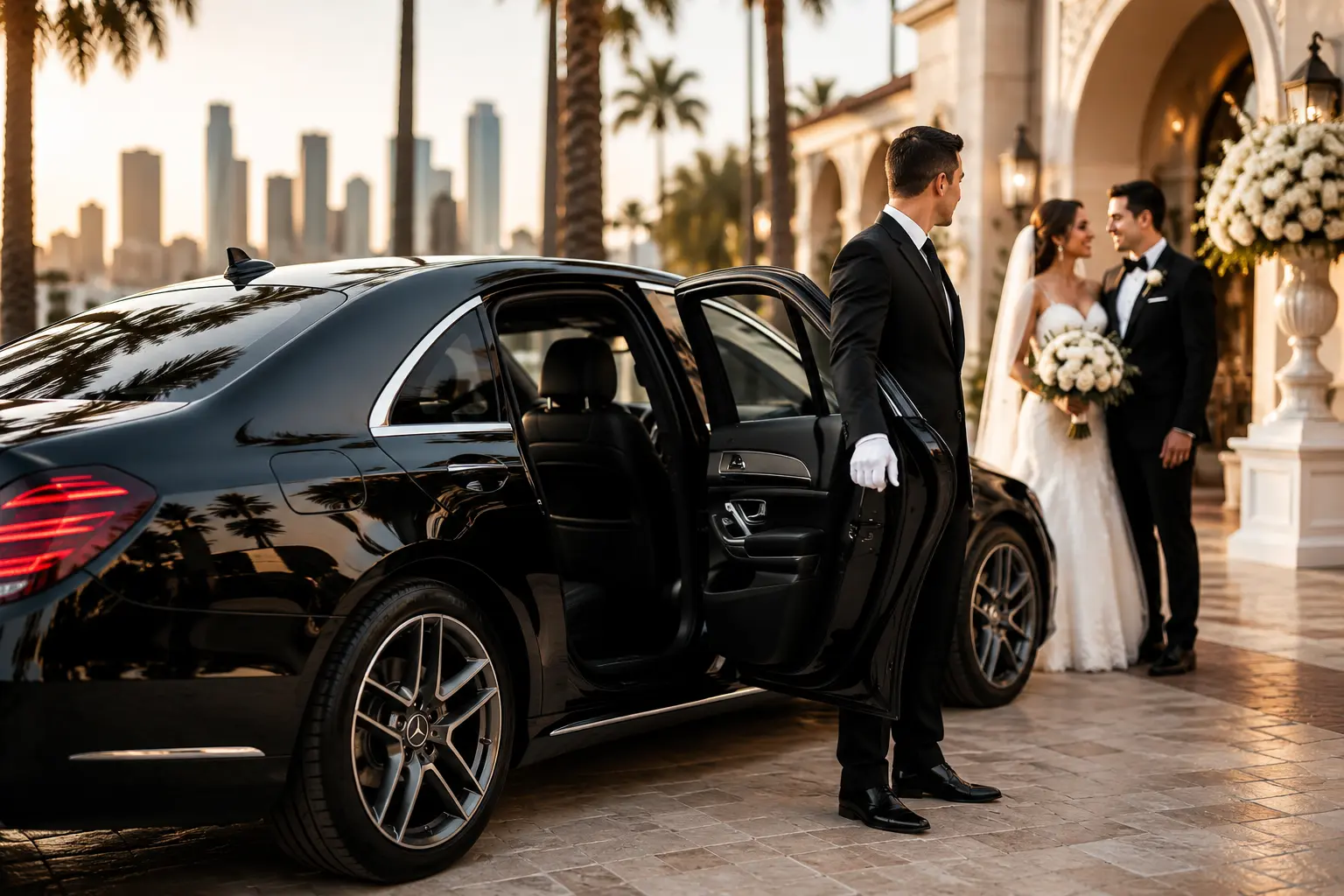 Book a Black Car Service for a Wedding in Los Angeles Under $800