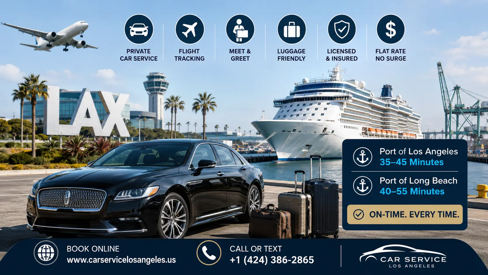 Car Service LAX to Cruise Port | Fixed Rates and Timely Pickup