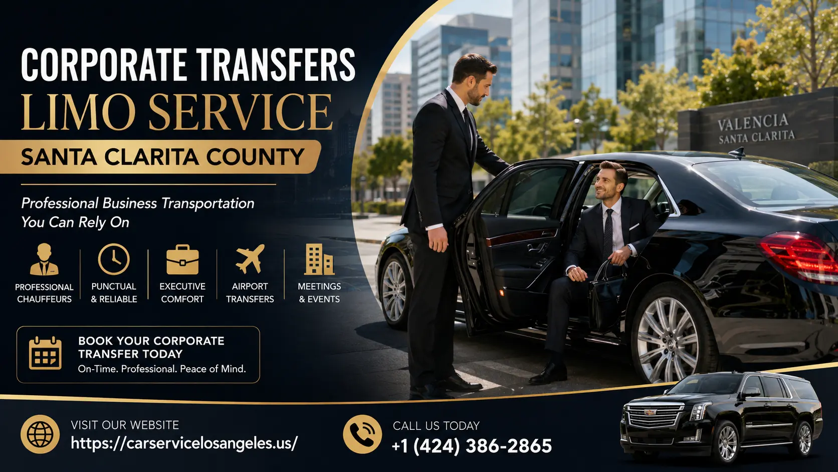 Book Corporate Transfers Limo Service Santa Clarita County