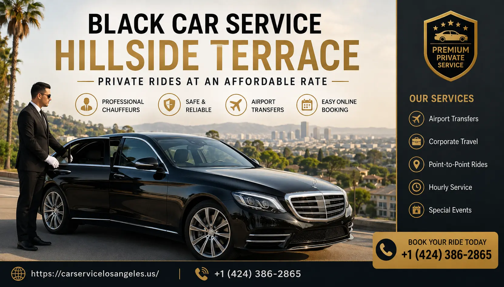 Black Car Service Hillside Terrace | Affordable Private Rides