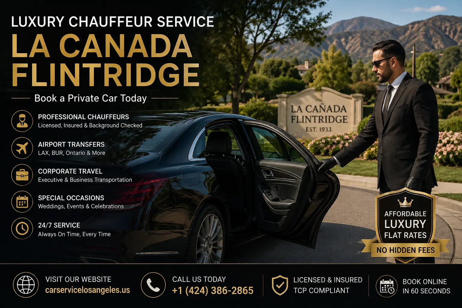 Luxury Chauffeur Service in La Canada Flintridge